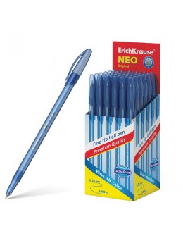 Ручка шариковая ERICH KRAUSE 'Neo Original', СИНЯЯ, корпус тонированный синий, 0,7 мм, линия письма 0,26 мм, 46515