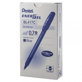 Ручка гелевая PENTEL (Япония) 'Energel', СИНЯЯ, корпус черный, узел 0,7 мм, линия письма 0,35 мм, BL417-C