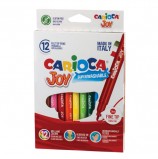 Фломастеры CARIOCA (Италия) 'Joy', 12 цветов, суперсмываемые, вентилируемый колпачок, картонная коробка, 40614