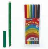 Фломастеры CENTROPEN 'Rainbow Kids', 6 цветов, смываемые, эргономичные, вентилируемый колпачок, 7550/06