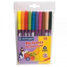 Фломастеры CENTROPEN 'Perfumed', 10 цветов, ширина линии 2-3 мм, ароматизированные, 2589/10К