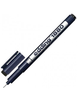Ручка капиллярная EDDING DRAWLINER 1880, ЧЕРНАЯ, толщина письма 0,1 мм, водная основа, E-1880-0.1/1