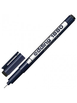 Ручка капиллярная EDDING DRAWLINER 1880, ЧЕРНАЯ, толщина письма 0,2 мм, водная основа, E-1880-0.2/1