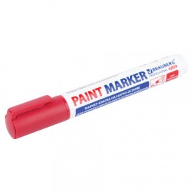 Маркер-краска лаковый (paint marker) 6 мм, КРАСНЫЙ, НИТРО-ОСНОВА, BRAUBERG PRO PLUS EXTRA, 151452