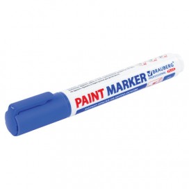 Маркер-краска лаковый (paint marker) 6 мм, СИНИЙ, НИТРО-ОСНОВА, BRAUBERG PRO PLUS EXTRA, 151453