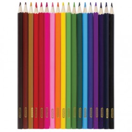 Карандаши цветные ПИФАГОР 'Сказочный мир', 18 цветов, заточенные, картонная упаковка, дизайн ассорти, 180241