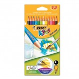 Карандаши цветные акварельные BIC 'Aquacouleur', 12 цветов, заточенные, европодвес, 8575613