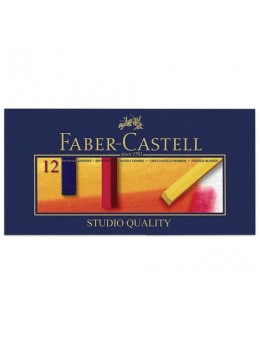 Пастель сухая художественная FABER-CASTELL 'Soft pastels', 12 цветов, квадратное сечение, 128312
