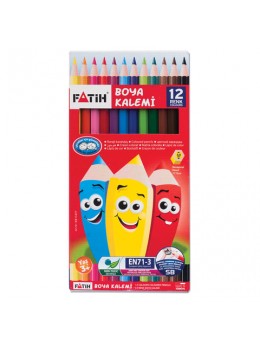 Карандаши цветные PENSAN (FATIH), 12 цветов, заточенные, картонная упаковка, 33112