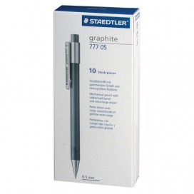 Карандаш механический STAEDTLER (Германия) 'Graphite', корпус серый, ластик, 0,5 мм, 777 05-8