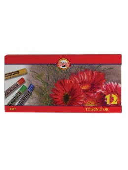 Пастель сухая художественная KOH-I-NOOR 'Toison D'or', 12 цветов, круглое сечение, 8512012004SV