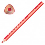 Карандаш цветной утолщенный STAEDTLER 'Noris club', 1 шт., трехгранный, грифель 4 мм, красный, 1284-2