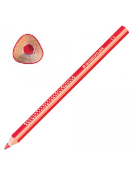 Карандаш цветной утолщенный STAEDTLER 'Noris club', 1 шт., трехгранный, грифель 4 мм, красный, 1284-2
