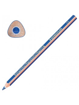 Карандаш цветной утолщенный STAEDTLER 'Noris club', 1 шт., трехгранный, грифель 4 мм, синий, 1284-3