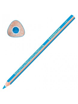 Карандаш цветной утолщенный STAEDTLER 'Noris club', 1 шт., трехгранный, грифель 4 мм, голубой, 1284-30