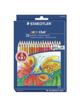 Карандаши цветные STAEDTLER (Германия) 'Noris club', 36 цветов, заточенные, европодвес, 144 ND36