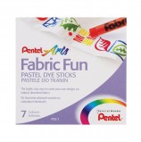 Пастель для ткани PENTEL 'Fabric Fun', 7 цветов, картонная упаковка, PTS-7
