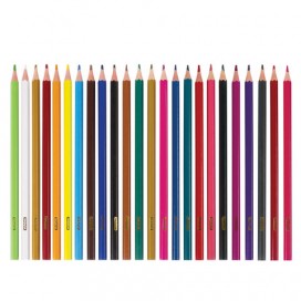 Карандаши цветные ПИФАГОР 'ЛЕСНЫЕ ЖИТЕЛИ', 24 цветов, пластиковые, классические заточенные, 181336