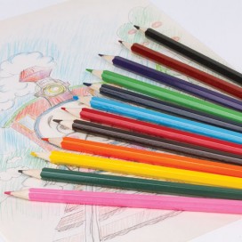 Карандаши цветные ПИФАГОР 'ЭНИКИ-БЕНИКИ', 6 цветов, классические заточенные, 181345