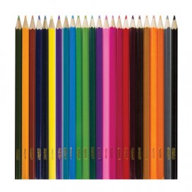 Карандаши цветные ПИФАГОР 'БАБОЧКИ', 24 цвета, классические заточенные, 181353