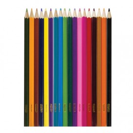 Карандаши цветные ПИФАГОР 'БЫСТРЕЕ! ВЫШЕ! СИЛЬНЕЕ!', 18 цветов, классические заточенные, 181357