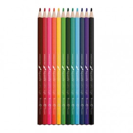 Карандаши цветные акварельные BRUNO VISCONTI 'Aquarelle', 12 цветов, металлический пенал, 30-0037