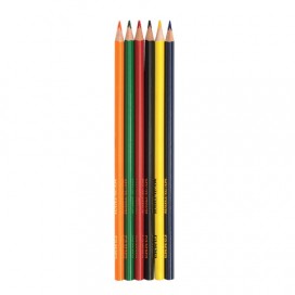 Карандаши цветные ГАММА 'Мультики', 6 цветов, заточенные, трехгранные, картонная упаковка, 050918_06