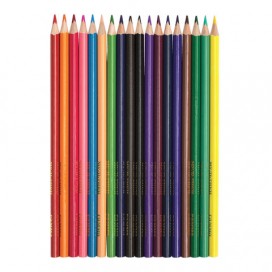 Карандаши цветные ГАММА 'Мультики', 18 цветов, заточенные, трехгранные, картонная упаковка, 050918_08