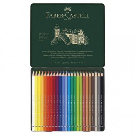 Карандаши цветные акварельные художественные FABER-CASTELL 'Albrecht Durer', 24 цвета, металлическая коробка, 117524