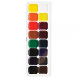 Краски акварельные художественные ЛУЧ 'Люкс', 16 цветов, на гуммиарабике, картонная коробка, 14С1019-08