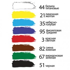 Краски акриловые художественные BRAUBERG ART 'DEBUT', НАБОР 24 шт. по 75 мл, 8 цветов, в тубах, 191128