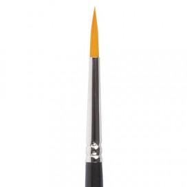 Кисть художественная профессиональная BRAUBERG ART 'CLASSIC', синтетика жесткая, круглая, № 4, короткая ручка