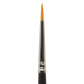 Кисть художественная профессиональная BRAUBERG ART 'CLASSIC', синтетика жесткая, круглая, № 0, длинная ручка
