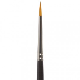 Кисть художественная профессиональная BRAUBERG ART 'CLASSIC', синтетика жесткая, круглая, № 1, длинная ручка