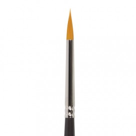 Кисть художественная профессиональная BRAUBERG ART 'CLASSIC', синтетика жесткая, круглая, № 3, длинная ручка