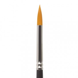 Кисть художественная профессиональная BRAUBERG ART 'CLASSIC', синтетика жесткая, круглая, № 4, длинная ручка