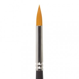 Кисть художественная профессиональная BRAUBERG ART 'CLASSIC', синтетика жесткая, круглая, № 6, длинная ручка