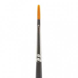 Кисть художественная профессиональная BRAUBERG ART 'CLASSIC', синтетика жесткая, плоская, № 2, длинная ручка