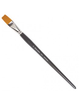 Кисть художественная профессиональная BRAUBERG ART 'CLASSIC', синтетика жесткая, плоская, № 22, длинная ручка