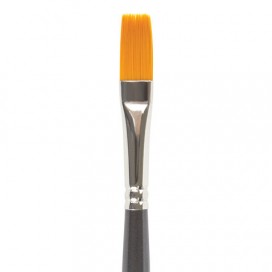 Кисть художественная профессиональная BRAUBERG ART 'CLASSIC', синтетика жесткая, плоская, № 8, длинная ручка