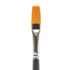 Кисть художественная профессиональная BRAUBERG ART 'CLASSIC', синтетика жесткая, плоская, № 10, длинная ручка