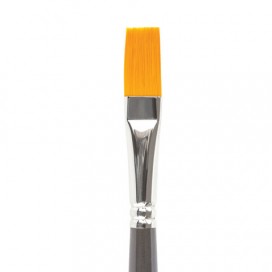 Кисть художественная профессиональная BRAUBERG ART 'CLASSIC', синтетика жесткая, плоская, № 12, длинная ручка