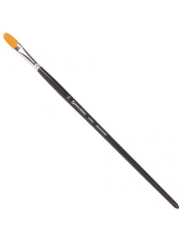 Кисть художественная профессиональная BRAUBERG ART 'CLASSIC', синтетика жесткая, овальная, № 12, длинная ручка