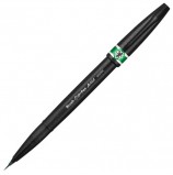 Ручка-кисть PENTEL (Япония) 'Brush Sign Pen Artist', линия письма 0,5-5 мм, зеленая, SESF30C-D 