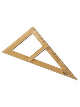 Треугольник для классной доски (треугольник классный), деревянный, 60х30х40 см, прямоугольный, С364