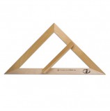 Треугольник для классной доски (треугольник классный), деревянный, 45х45х90 градусов, равнобедренный, без шкалы, С370
