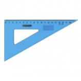 Треугольник пластиковый 30х18 см, ПИФАГОР, тонированный, прозрачный, 210618