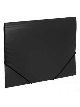 Папка на резинках BRAUBERG 'Contract', черная, до 300 листов, 0,5 мм, бизнес-класс, 221796