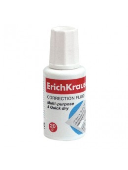 Корректирующая жидкость ERICH KRAUSE, 20 мл, флакон с кисточкой, 5