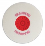 Резинка стирательная BRAUBERG 'Energy', круглая, пластиковый держатель, диаметр 30 мм, белая, 222472